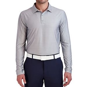 Men's Striped Long sleeve polo shirt